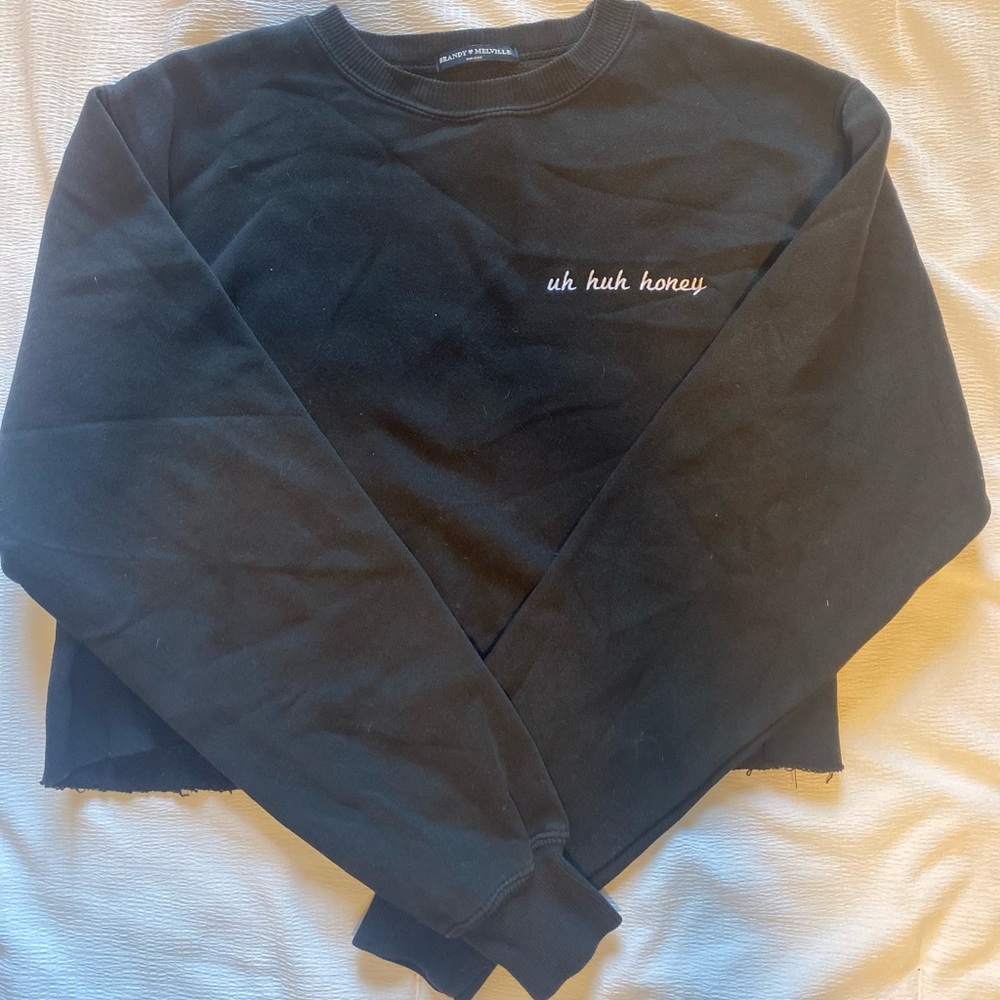 Adorable cropped Brandy Melville long sleeve shirt